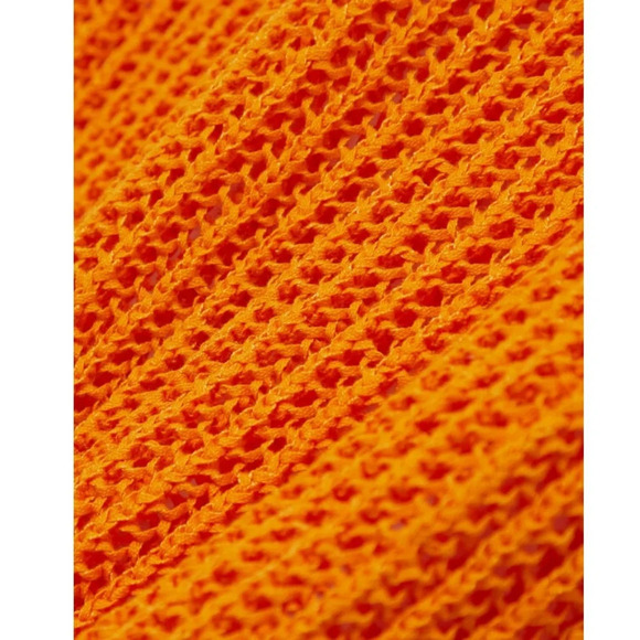 Cult Gaia Yaro Crocheted Cotton-blend Midi Dress Orange - Picture 4 of 7